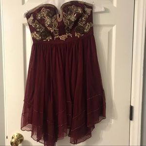 Free People Strapless Tulle Dress | Size 4